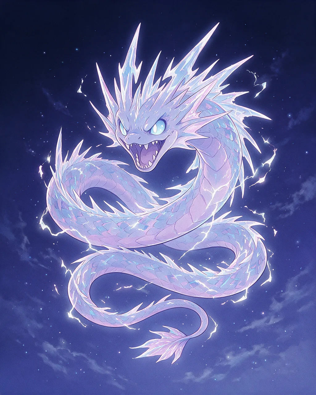 Evolved second-generation artwork of Boltstrike Prime, a Fierce Storm-element creature.
