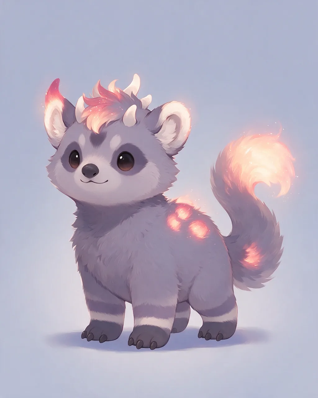 Original fantasy creature artwork of Brandstead, a Loyal Ember-element creature.