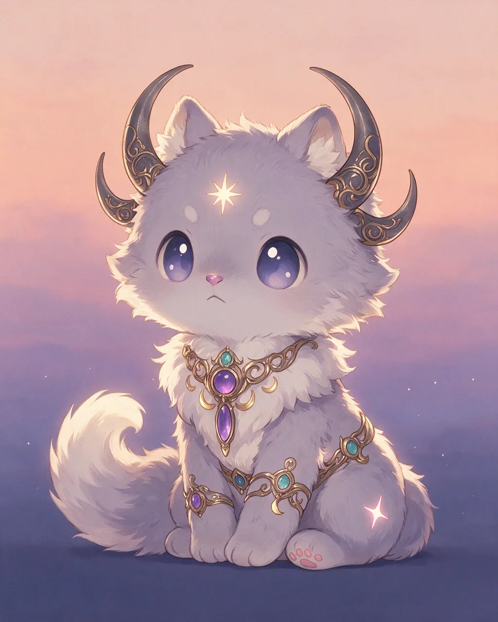 Original fantasy creature artwork of Duskwatch, a Loyal Dusk-element creature.