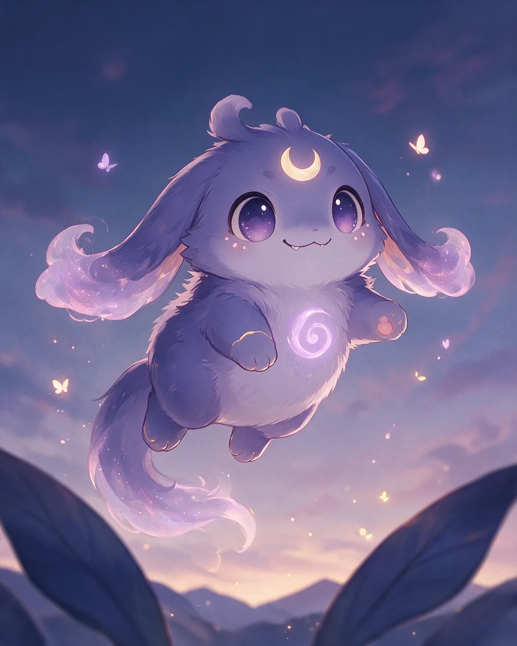 Evolved second-generation artwork of Gloomtrick Grand, a Mischievous Dusk-element creature.