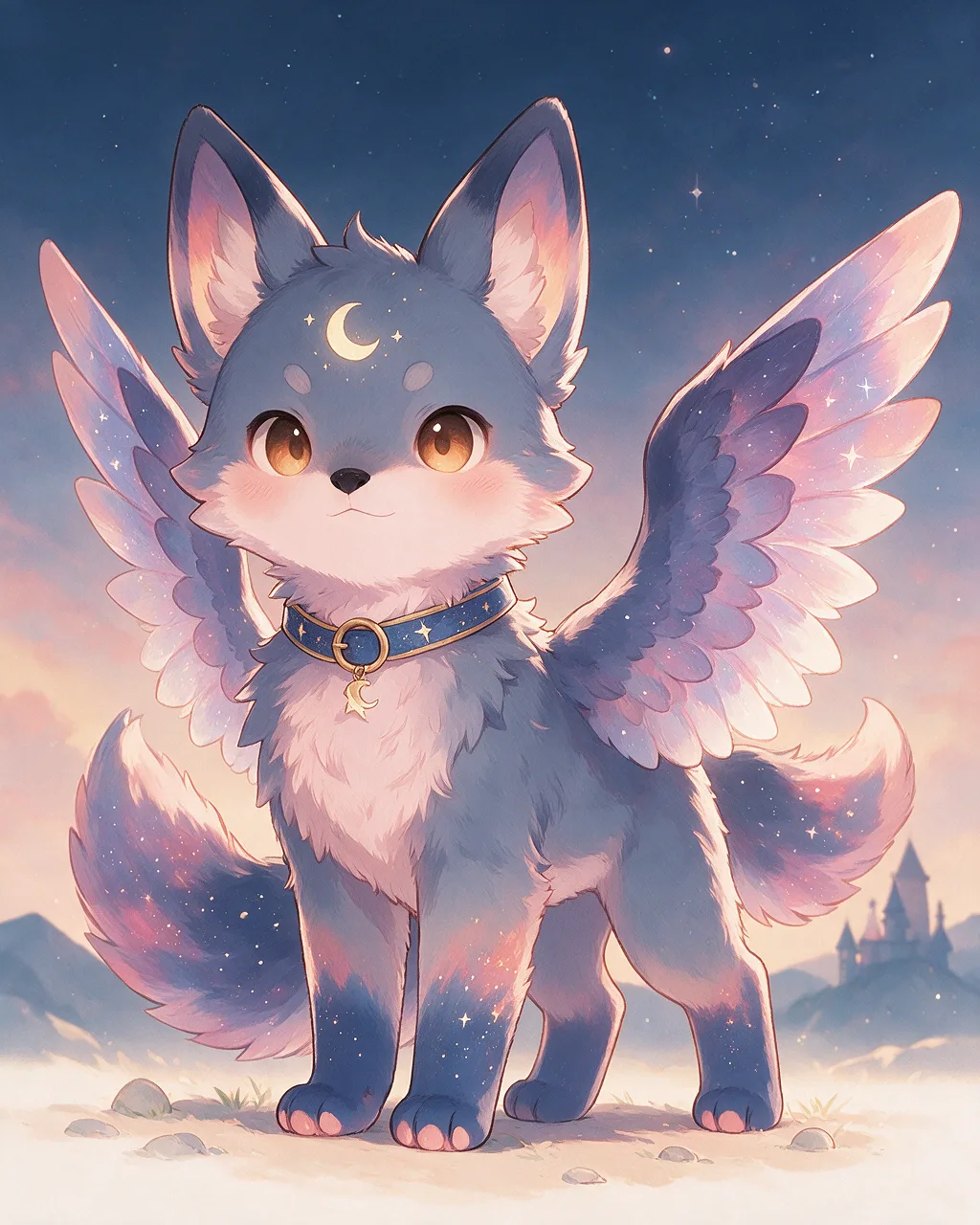 Evolved second-generation artwork of Nightwarden Elder, a Loyal Dusk-element creature.