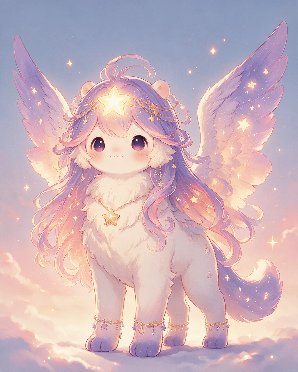 Evolved second-generation artwork of Starstead Prime, a Loyal Dusk-element creature.