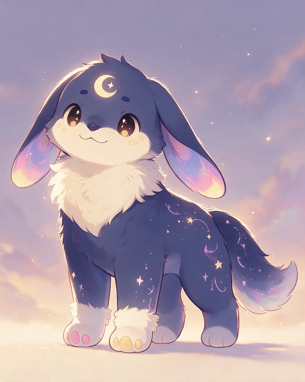 Evolved second-generation artwork of Starwatch Prime, a Loyal Dusk-element creature.