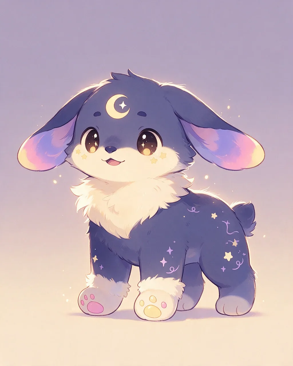Original fantasy creature artwork of Starwatch, a Loyal Dusk-element creature.
