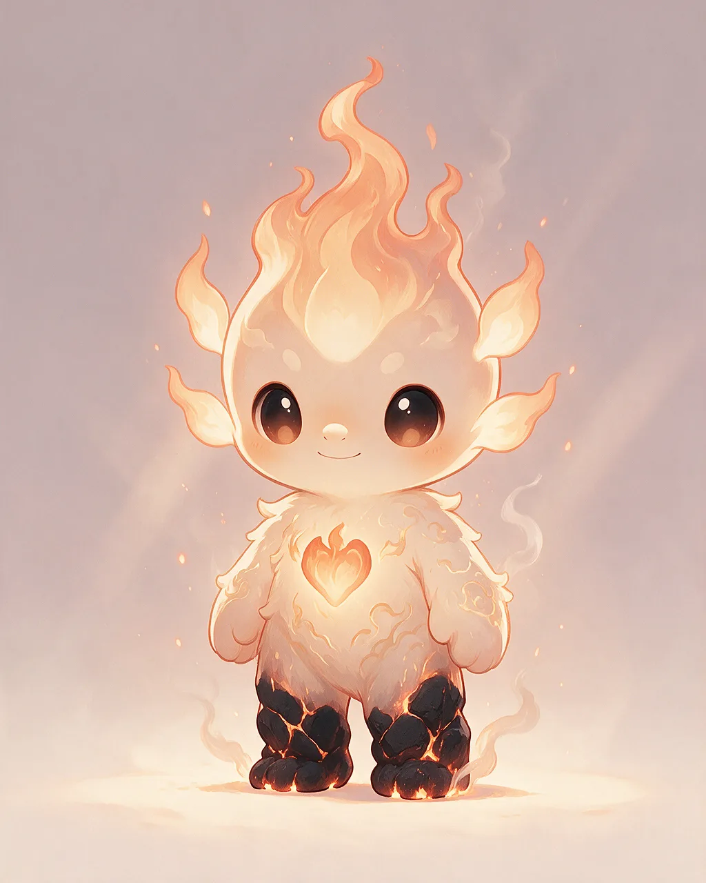 Evolved second-generation artwork of Watchflame Noble, a Loyal Ember-element creature.